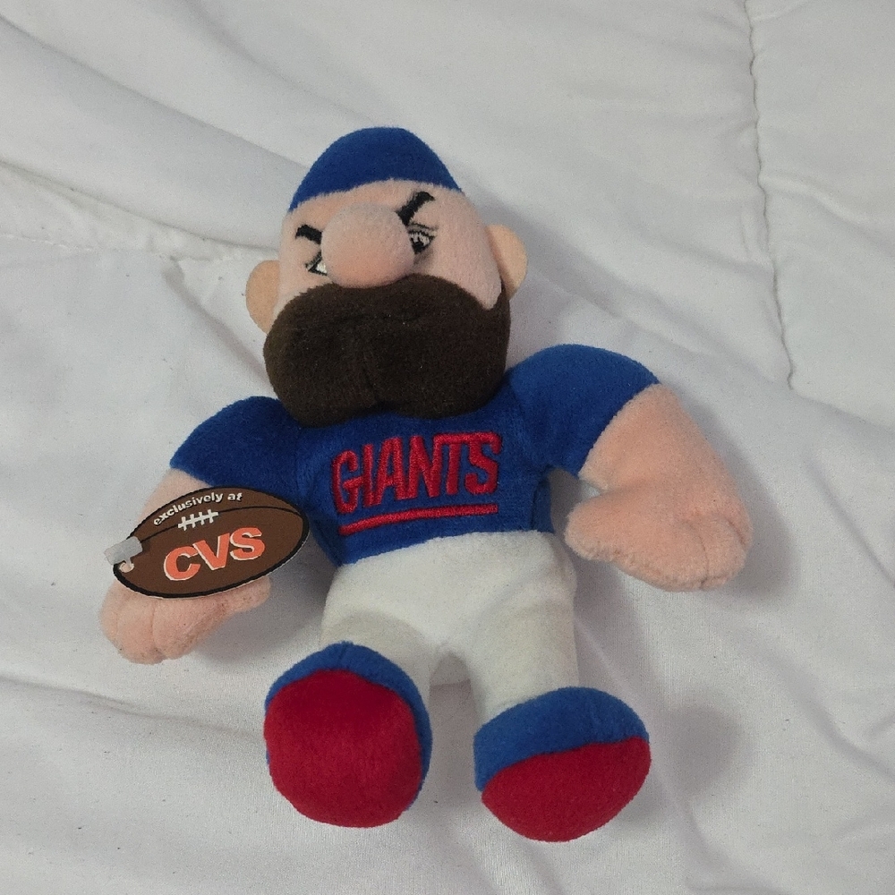 Giants Plush Toy with Blue and Red Accents